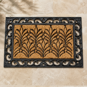 Tapis en fibre de coco tissée avec support PVC 45x75cm, fait main, tufté, épaisseur 15mm, rembourré, antidérapant, adapté aux animaux domestiques, design moderne - Product Image 3