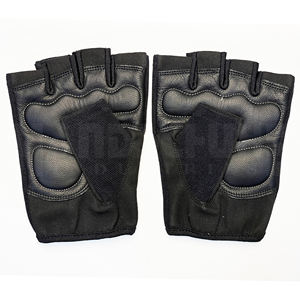 Gants de musculation professionnels noirs solides avec rembourrage amélioré de la paume |   Poignée antidérapante de qualité supérieure pour un équipement de musculation ultime - Product Image 2