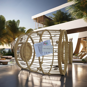 Pantalla de Lámpara Redonda de Bambú Tejido Ecológica - Decoración Sostenible para Hogares, Restaurantes, Hoteles y Resorts - Product Image 6