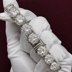 Bijou de luxe pour femme, plaqué or, avec diamant VVS de 10 mm taille coussin, certifié IGI, style hip-hop glacé, cadeau pour lui, style scintillant premium - Product Image 2