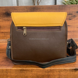 กระเป๋าสะพายพาดลำตัวหนังรีไซเคิลสำหรับผู้หญิงแฟชั่นใหม่ทุกวันกระเป๋าสะพายไหล่หนังสีสันสดใสดีไซน์หรูหรา - Product Image 5