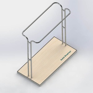 Asian Style Lightweight Metal Clothing Display <b>Stand</b> for Desktop Use - Product Image 4