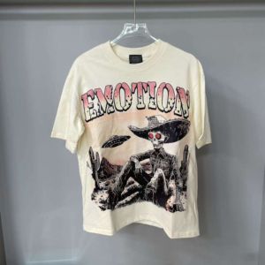 Camiseta de Hombre con Estampado Emotion Cowboy, Manga Corta, Cuello Redondo, Corte Regular Informal, 100% Algodón Peinado, Transpirable, Impresión Serigrafiada - Product Image 5