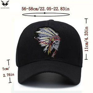 Casquettes de camionneur classiques réglables noires avec broderie, légères en polyester, taille unique 56-58 cm, pour la plage et les activités de plein air - Product Image 2