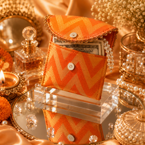 Indian Handmade Coin Envelope Ethnic Wedding Cash Holder Bridal Return Gift Pouch Festive Favor Bag <b>Small</b> Jewelry <b>Wallet</b> - Product Image 2