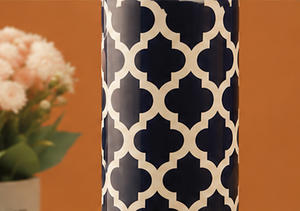 Luxury Moroccan Print Vacuum <b>Flask</b> Gift Set Stainless Steel Thermal Water Bottle with <b>2</b> <b>Cups</b> Premium Insulated Travel <b>Flask</b> Set - Product Image 6