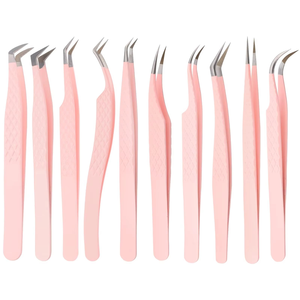 Pinzas Profesionales de Acero Inoxidable Antimagnéticas y Duraderas con Punta de Fibra para Pestañas, con Logotipo Personalizado, Novedad 2026 - Product Image 1