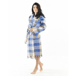 Albornoz de algodón con capucha, estilo peshtemal, para playa, a precio de exportación. - Product Image 2