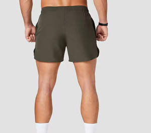 Shorts de course à séchage rapide pour hommes, légers et respirants, shorts d'entraînement de gym, shorts de sport à taille élastique avec logo personnalisé - Product Image 2