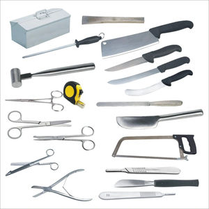 Kit de dissection post-mortem professionnel, instruments en acier inoxydable réutilisables pour l'analyse anatomique et l'examen médico-légal - Product Image 1