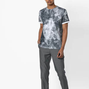 Nueva Llegada, Camiseta Hip Hop Extra Grande, 100% Algodón, Personalizada, con Efecto Desgastado por el Sol, Transpirable, Lavado Ácido, para Hombre - Product Image 3