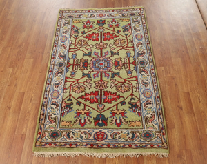 พรมถักมือลายดอกไม้ ทันสมัย กันลื่น ทำจากขนสัตว์ เป็นมิตรกับสิ่งแวดล้อม เหมาะสำหรับห้องนั่งเล่น ห้องเด็ก ห้องนอน โรงแรม และใช้สำหรับออกกำลังกาย - Product Image 1