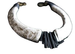 MEDALLAS Recién llegado Collar de cuerno de buey de búfalo Estilo animal pulido Joyería de hueso Diseño natural Cuentas Mujeres Niñas Boda - Product Image 5