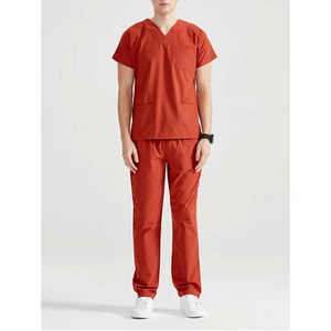 High Quality Soft Breathable Short Sleeve Men <b>Scrubs</b> <b>Set</b> Lightweight Cotton/Polyester/Spandex Hospital Medical Uniform <b>Sets</b> - Product Image 4
