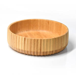 ชุดอาหารค่ำไม้เชอร์รี่แท้ คลาสสิก ทนทาน ทนความร้อน เป็นมิตรกับสิ่งแวดล้อม ปลอดภัยสำหรับอาหาร ชามสลัดไม้ คุณภาพพรีเมียม สำหรับงานเลี้ยง ขายส่ง - Product Image 5