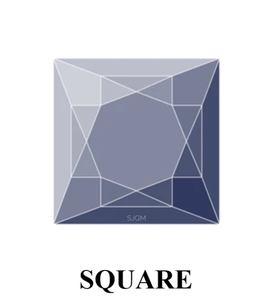 หินเลมอนควอตซ์แบบเหลี่ยมเพชรพลอยหลวมขนาด7มม. สีเขียวทองธรรมชาติ - Product Image 2