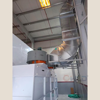 Cabine de peinture à rideau d'eau avec filtre humide en fer pour mobilier industriel WLD