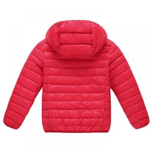Veste matelassée à capuche rouge, fermeture éclair, coupe-vent, légère, manteau d'hiver unisexe, décontractée, couleur unie, coupe classique - Product Image 2
