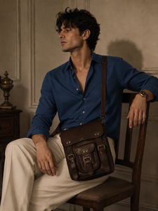 New Arrival Men's Genuine Leather Shoulder Handbag Shopping <b>Bag</b> Casual <b>Bags</b> Stylish Looking Handbag Daily Use Handbag - Product Image 1