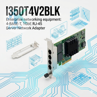 I350-T4V2 I350T4V2BLK Intel 4-BASE-T 1GbE RJ-45 Adaptador de servidor Ethernet con cable PCIe 2.1x4 Tarjeta de interfaz de red Garantía de 3 años