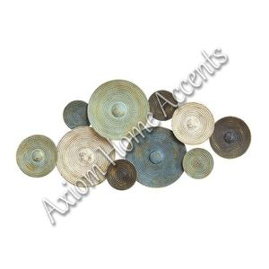 ประติมากรรมผนังโลหะที่ทันสมัยด้วยการออกแบบทางเรขาคณิตชิ้นส่วนที่สง่างามสำหรับห้องนั่งเล่นหรือสำนักงานสำเนียงโดยสัจพจน์ของบ้าน - Product Image 2