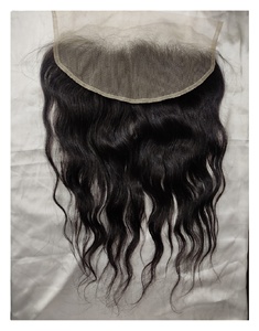 Perruque frontale sans colle, en dentelle Full HD, cheveux indiens vierges bruts, lisses comme des baguettes, naturels, non traités, 100 % cheveux humains - Product Image 1