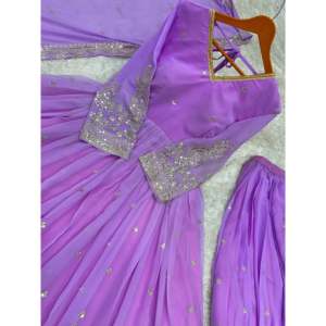 Robe et pantalon Anarkali de designer élégant avec robes de soirée Dupatta pour fête - Product Image 5