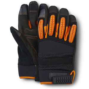 Industrial Safety <b>Gloves</b> for Men Women-Construction Mechanic Use Anti-Slip for <b>Screen</b> 6mil Thickness Polyester Leather - Product Image 5