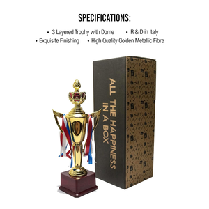 Trofeo Moderno Portátil Helios para el Mejor Deportista, Premio Dorado Brillante Metálico para el Mejor Deportista - Product Image 6