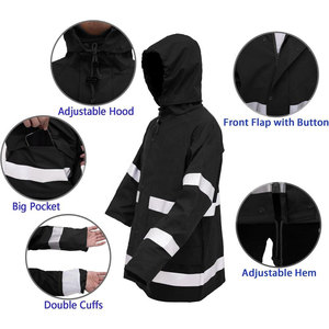 Rain Suit Heavy Duty <b>Waterproof</b> Jacket And Trousers Set For Men Women Outdoor <b>Work</b> Rain Wind Resistant Breathable Com - Product Image 4