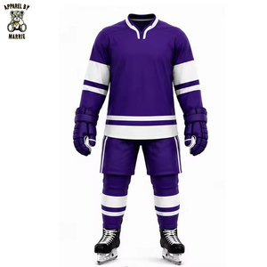 Uniforme de hockey sur glace de haute qualité, tissu résistant aux déchirures, maillot d'entraînement avec numéros personnalisés - Product Image 1