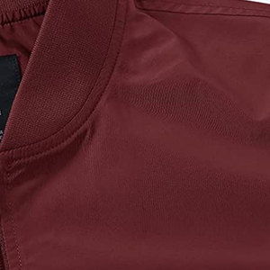 Blouson Bomber Homme Tendance Brodé Col Montant Hiver Classique Nylon/Toile Écologique Séchage Rapide Respirant Doublure Matelassée - Product Image 3