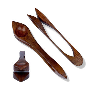 Cuillère musicale en bois faite à la main, instrument de percussion traditionnel pour l'entraînement musical scolaire et les activités culturelles - Product Image 1