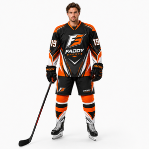 Ensemble d'uniformes de hockey sur glace personnalisés sublimés professionnels, respirants, pour l'entraînement, avec short et chaussettes assortis - Product Image 3