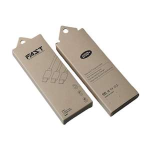 Caja de Papel Personalizada para Productos Electrónicos, Caja de Empaque para Cable de Datos USB y Cable de Carga Rápida - Product Image 6