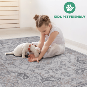 Collection MARFI Tapis d'appoint oriental 6x9 ivoire/beige, ensemble premium - Product Image 6