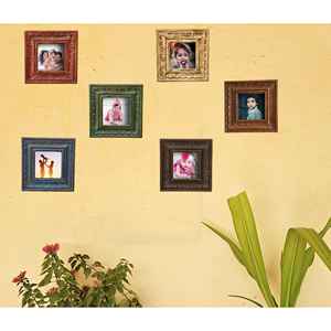 Cadre photo en bois rustique sculpté à la main - Product Image 4