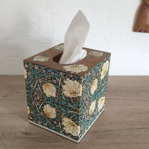 Boîte à mouchoirs en bois imprimée au design avantageux, forme rectangulaire, multicolore, pour usage domestique et hôtelier - Product Image 4