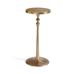 Traditional Brass <b>Side</b> <b>Table</b> <b>Round</b> Top Antique Finish Metal Frame Living Room Furniture Decorative Coffee <b>Table</b> - Product Image 1