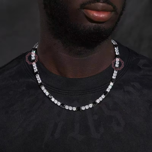 Wholesale OEM ODM Custom Jewelry DIY Maker Black And White Tennis Fine Jewelry & Pendants Gold Plated Stainless Steel <b>Name</b> <b>Plate</b> - Product Image 2