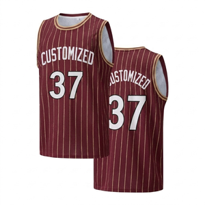 Camiseta de Baloncesto Personalizada con Franjas, Transpirable y Ligera, con Nombre y Número del Equipo, Uniforme Deportivo sin Mangas - Product Image 1
