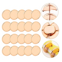 Großhandel kunden spezifische 23mm Metall Gold Aluminium Bindung DIY Notebook Planer Disc Binding Notepad
