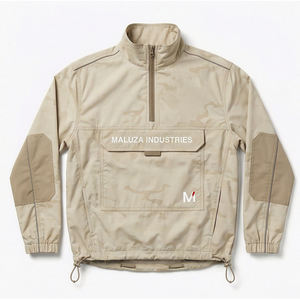 Veste d'hiver imperméable à capuche pour homme, style streetwear, logo personnalisé, coupe-vent de haute qualité pour l'extérieur, vente en gros - Product Image 1