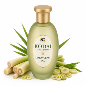Huile Essentielle de Citronnelle du Tamil Nadu 100% Pure et Naturelle de Qualité Supérieure, Distillée à la Vapeur, pour Aromathérapie et Soin du Visage, par Kodai Global Export - Product Image 1