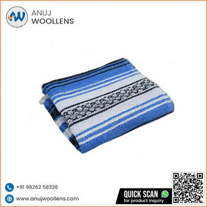 Comfortable Sky Blue <b>Blanket</b> Soft Touch Lightweight Bedding Throw for All Season Home Use - Product Image 6