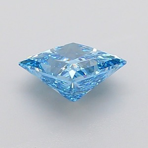 Diamant CVD de laboratoire bleu vif fantaisie, taille princesse, certifié IGI, clarté VS2, polissage excellent, pour bijoux de luxe - Product Image 2