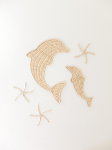 Decoración de Pared de Ratán Natural con Forma de Ballena, Estilo Boho, para Habitación Infantil, Juego de Varias Piezas, Adorno de Mimbre para Pared de Cuarto de Bebé - Product Image 4