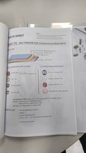 Calidad superior 3G Jet Opaco Tela de color oscuro Papel de transferencia de calor Película Inkjet Imprimible High Transfers Hecho en Corea - Product Image 4