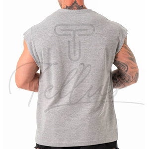 Camiseta sin Mangas Casual para Hombre, Diseño Personalizado OEM, 100% Algodón, Secado Rápido, Transpirable, Colores y Diseño Personalizables - Product Image 1