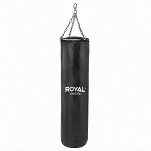 Sac de boxe autoportant robuste et personnalisé en PVC pour homme, avec revêtement en cuir de vachette PU, modèle Royal Boxing RB-2005 - Product Image 1